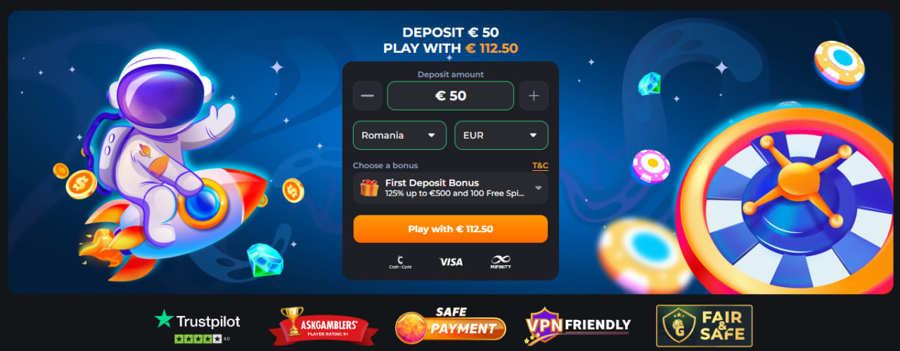 Cosmic Slots bonus